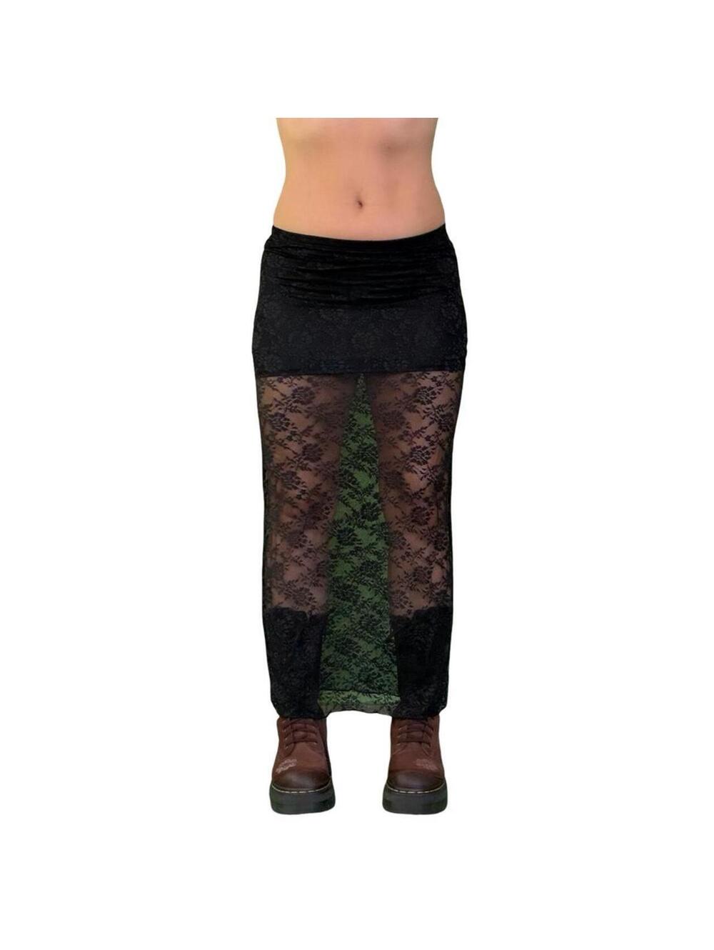 Y2K TRAD GOTH MINIMALIST SKIRT